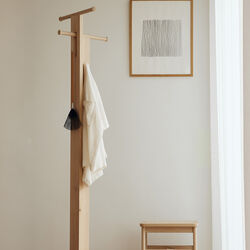 Foyer Coat Stand, white oak, Form & Refine