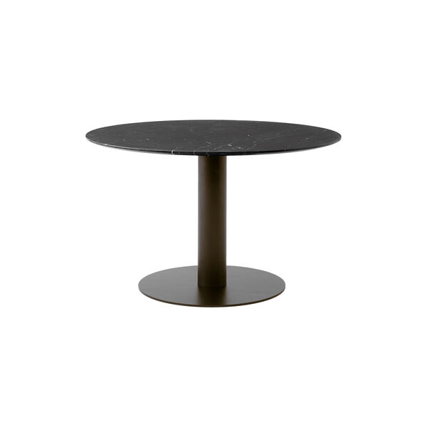 In Between SK19 Dining Table, Nero Marquina/bronzed, &Tradition