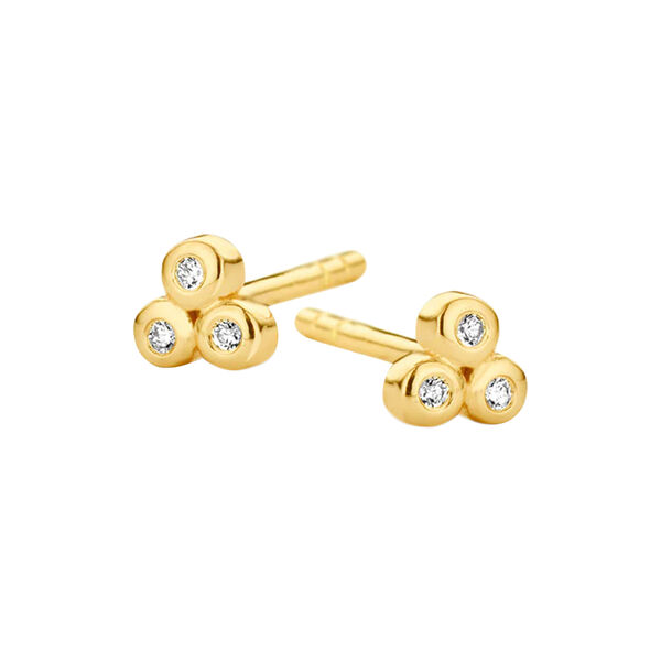 TRIO EARRING, gold plated TRIO EARRING, gold plated, Spirit Icons