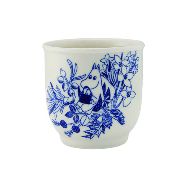 Haru tea mug, white/blue, Moomin Arabia