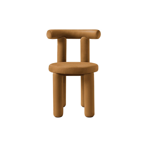 Calan Chair, velvet brown, Westwing Collection