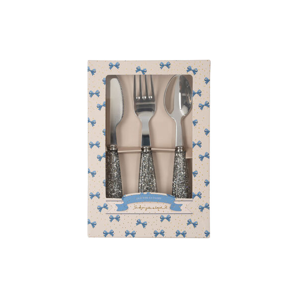 Sparkly Cutlery, sparkling blue Sparkly Cutlery, sparkling blue, Konges Sløjd