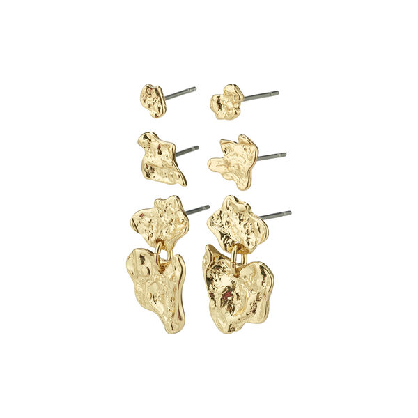 HORIZON Studs, gold plated, Pilgrim