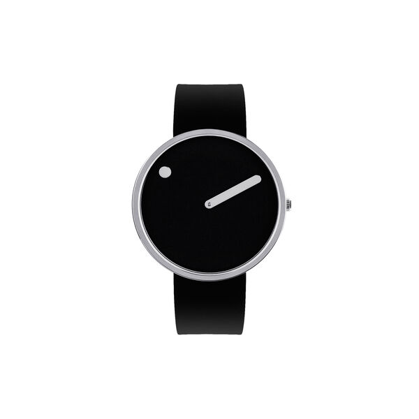 PICTO Wrist Watch, white/steel/black, Picto