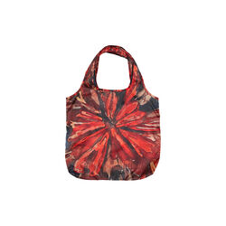 ORANGE FLOWER grocery bag, orange, Bella Ballou