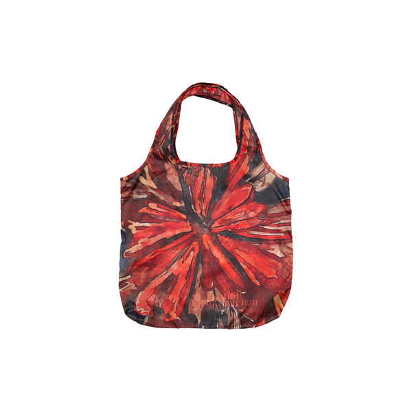 ORANGE FLOWER grocery bag, orange, Bella Ballou