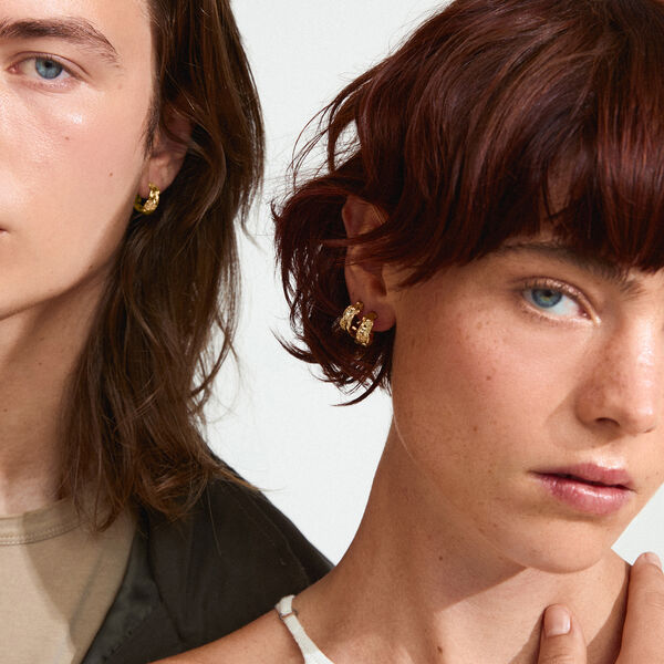 ELARA Earrings, gold plated, Pilgrim