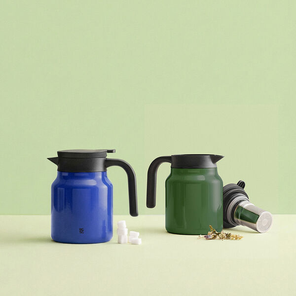 THERM-IT vacuum jug 0.9 l., blue, RIG-TIG