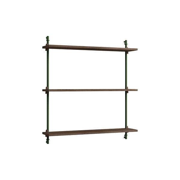 Wall Shelving Standard, smoked oak/pine green, MOEBE