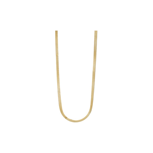 Cobra herringbone Necklace, gold plated, Studio Z