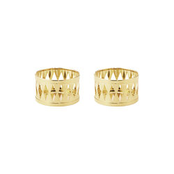 2026 Tealight Candleholder 2 pcs, gold, Georg Jensen