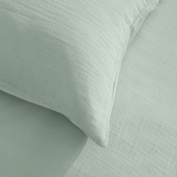 Musling Bedding, reseda green, Sekan