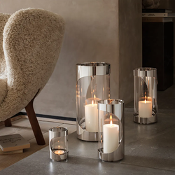 CHROME CONTOURS Tealight Holder, Georg Jensen