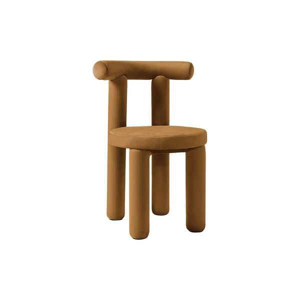 Calan Chair, velvet brown, Westwing Collection