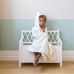 Hooded Junior Towel with Ears, off-white, Cam Cam Copenhagen