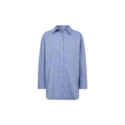 PD-Nikki Poplin Stripe Shirt, blue glow, Pieszak