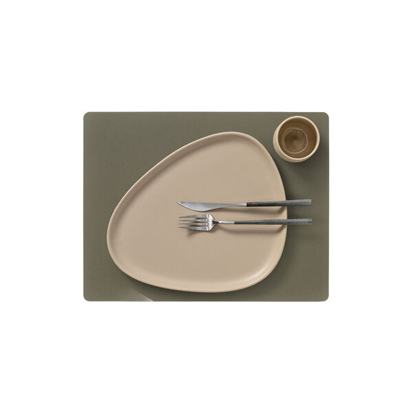 Serene table mat Square L, moss, LIND DNA
