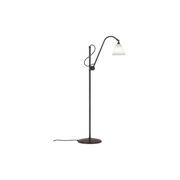 Bestlite BL3 S Floor Lamp, bone china/black brass Bestlite BL3 S Floor Lamp, bone china/black brass, GUBI