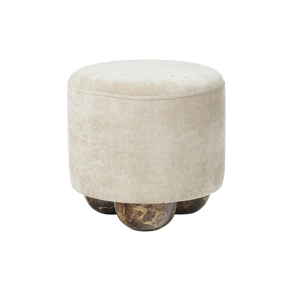 Lino Pouf, beige/light brown, Westwing Collection