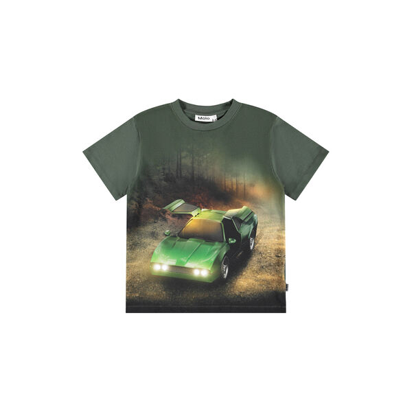 Riley T-shirt, green car Riley T-shirt, green car, Molo