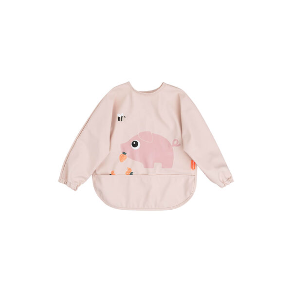 Tiny Farm Sleeved Pocket Bib, powder, Done by Deer