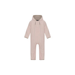 Doubleface Fleece Babysuit, mahogany rose/mocca, VER de TERRE