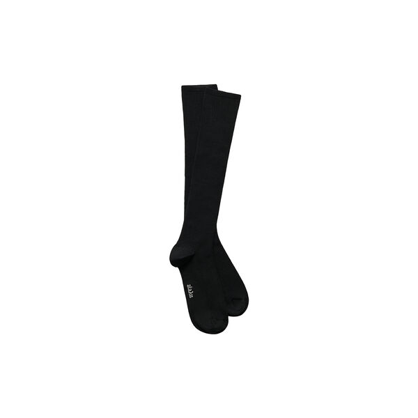 Wool Knee Socks II, black, Aiayu