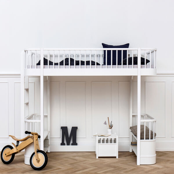 Wood Original Loft Bed 90x200 cm, white Wood Original Loft Bed 90x200 cm, white, Oliver Furniture
