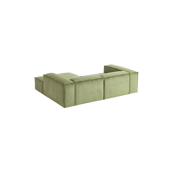 Lennon Modular Corner Sofa, corduroy olive green, Westwing Collection