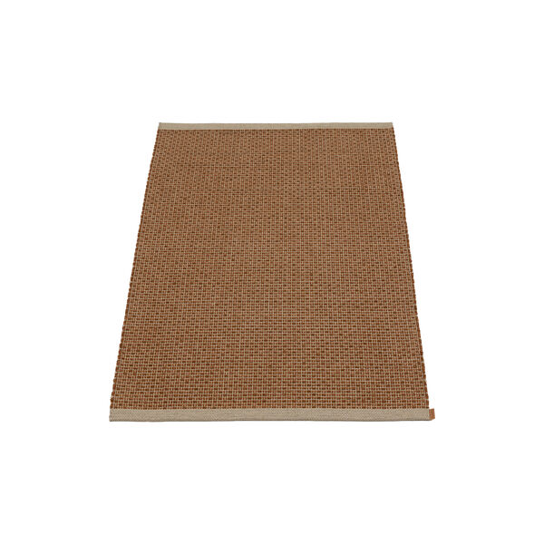 Nils | Rust/Dark Linen | Plastic Rug, Pappelina