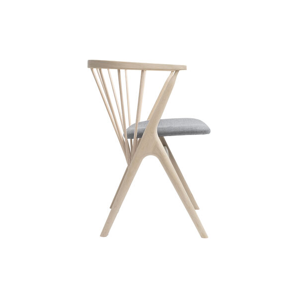 Sibast No 8 Dining Chair, white oiled oak/light grey, Sibast Furniture