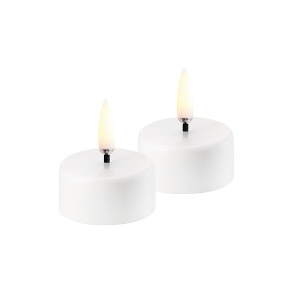 LED rechargeable tealight 2 pcs, white, Uyuni Lighting