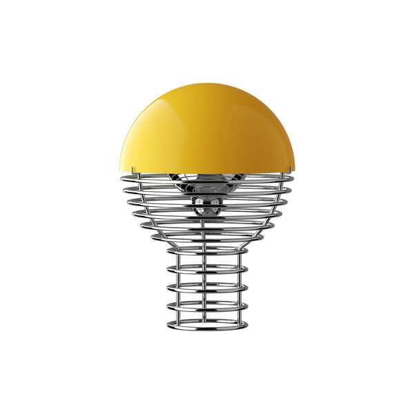 Wire Portable Table Lamp, yellow, Verpan