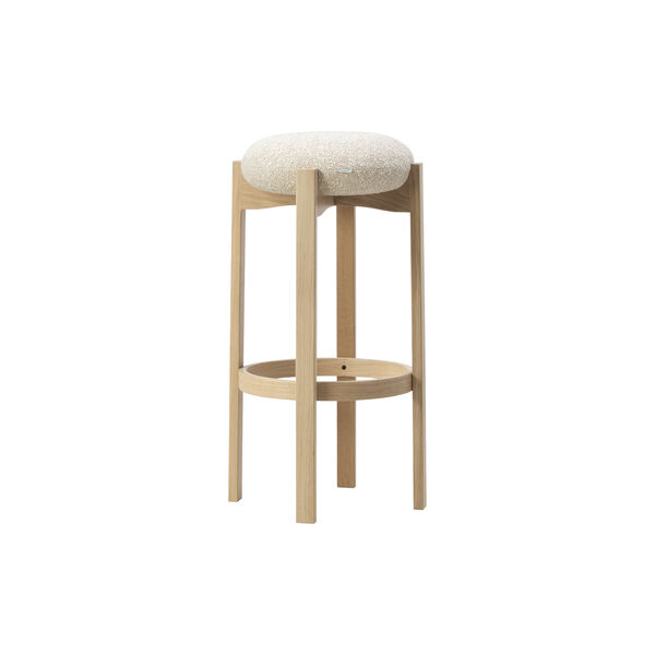 Pioneer Stool, lacquered oak/Zero 0001, Fredericia Furniture