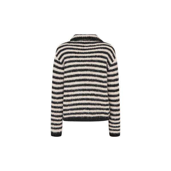 Packermd rollneck, black beige stripe Packermd rollneck, black beige stripe, Modström