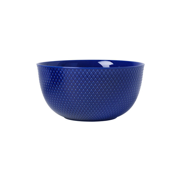 Rhombe Color Serving Bowl, dark blue, Lyngby Porcelæn