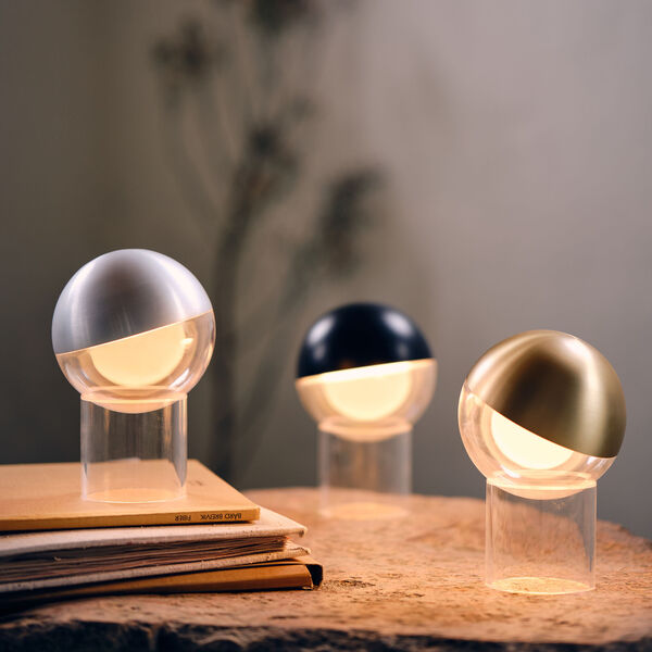 Pila Portable Table Lamp, solid brass, FRANDSEN