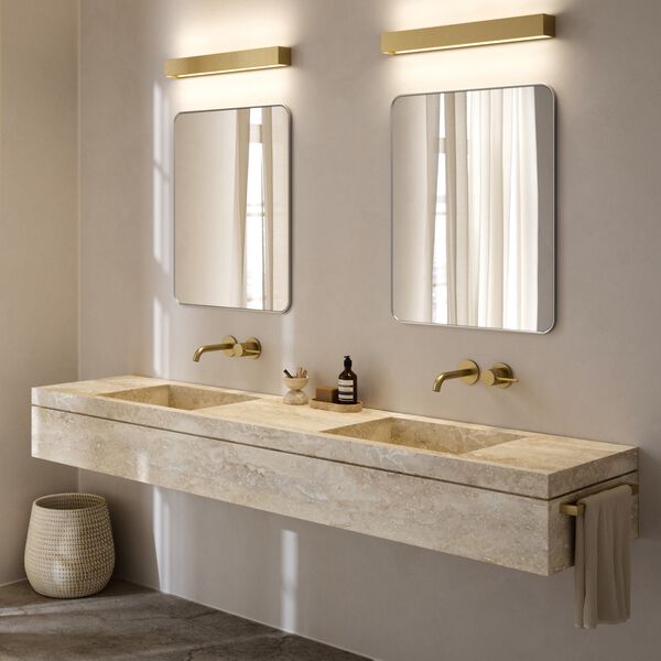 LINEA W3 Wall Lamp, brass, LIGHT-POINT