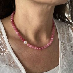 Florence Necklace, coral, Nuni Copenhagen