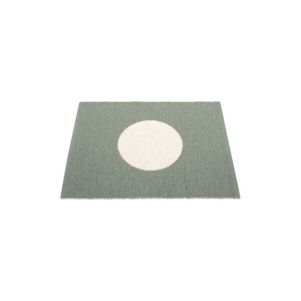 Vera Plastic Rug, army/vanilla, Pappelina