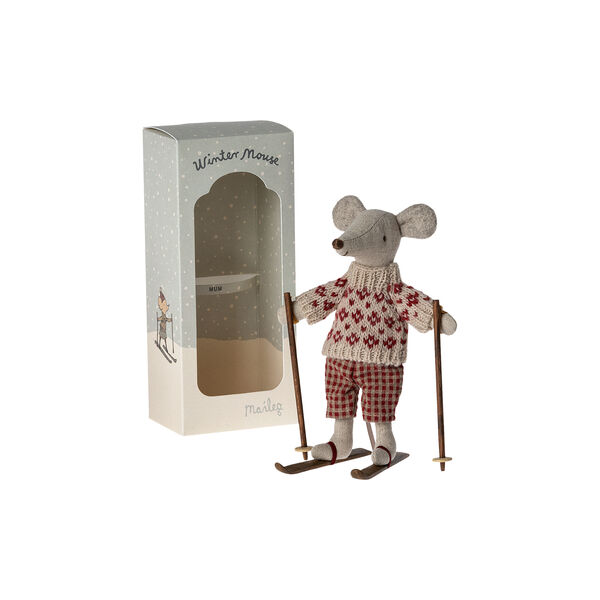 Winter&nbsp;Mouse&nbsp;with&nbsp;Ski&nbsp;Set,&nbsp;mum, Maileg