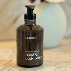 Hand & Body Lotion, lemongrass/rosemary/cedar wood, RE-ESSENCE