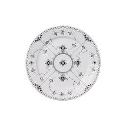 Black Fluted Half Lace Plate Ø 27 cm, Royal Copenhagen