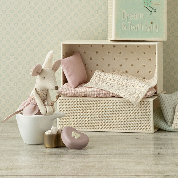 Small Tooth Box, heather, Maileg