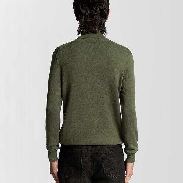 Cotton Merino Turtleneck Jumper, deep depths, Lyle & Scott