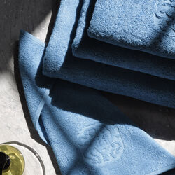 DAMASK TERRY Towel, bright blue, Georg Jensen Damask
