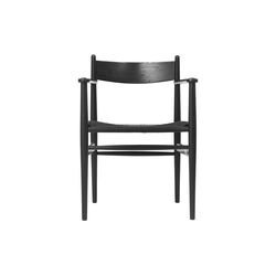 CH37 Dining Chair, black lacquered oak/black, Carl Hansen & Søn