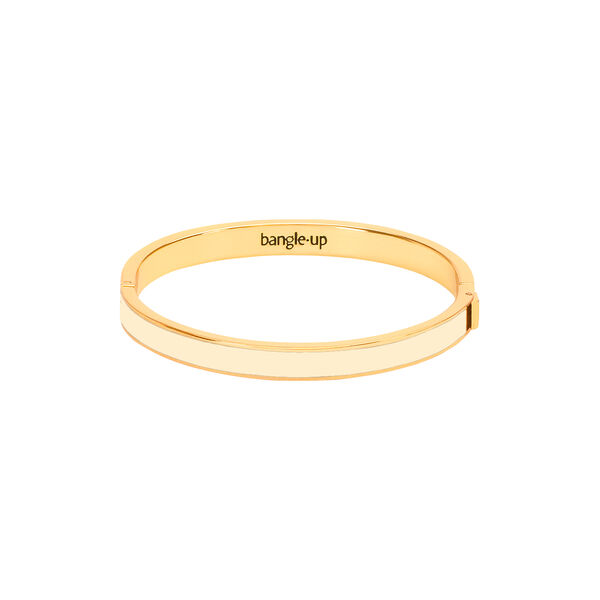 BANGLE Bracelet 7 mm T2, white sand, bangle up