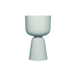 Nappula Flowerpot large, pale grey, Iittala