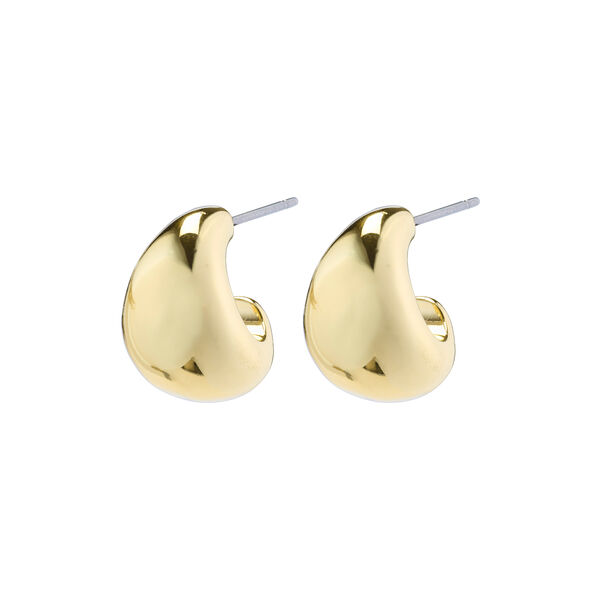 ALEXANE chunky mini hoop earrings, gold plated, Pilgrim